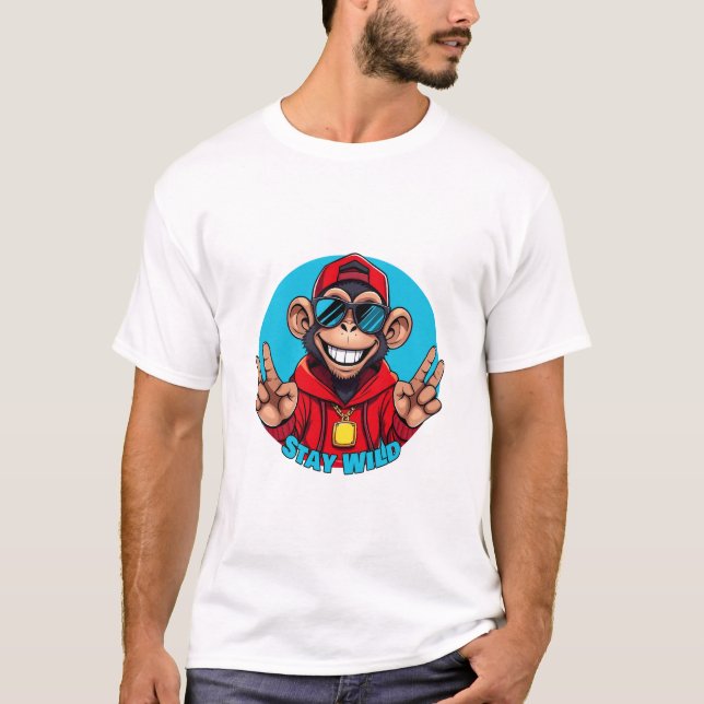 Camiseta Stay Wild – Funny Streetwear (Anverso)