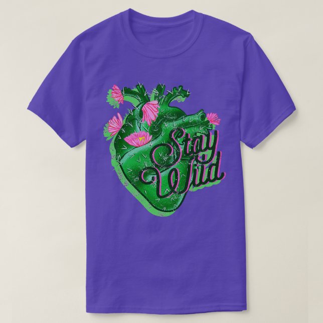 CAMISETA STAY WILD HEART (Diseño del anverso)
