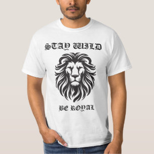 Camiseta Stay Wild - Lion Royalty Tee