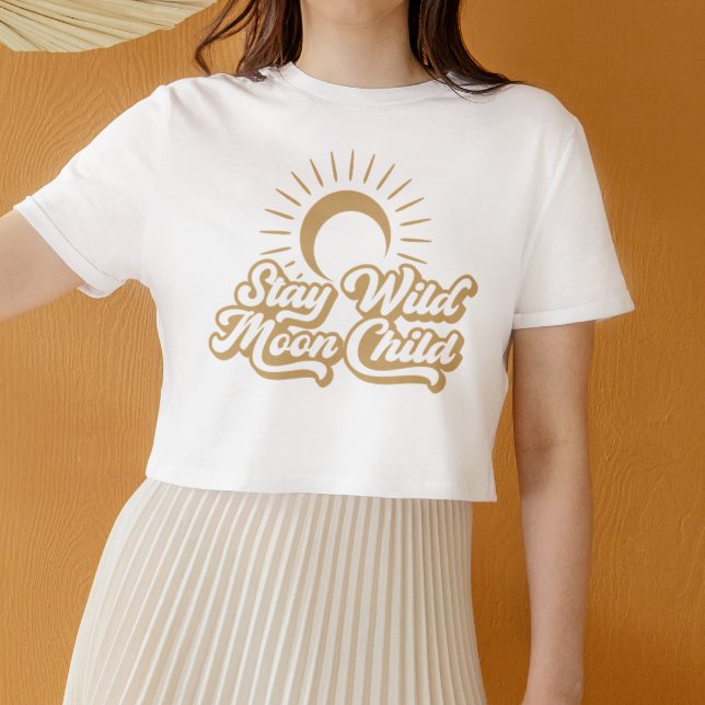 Camiseta Stay Wild Moon Child Boho (Subido por el creador)
