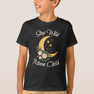 Camiseta Stay Wild Moon Child   Boho Luna Creceinte con Dai