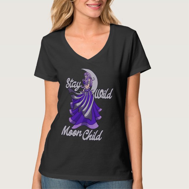 Camiseta Stay Wild Moon Child Moonchild Belly dance (Anverso)