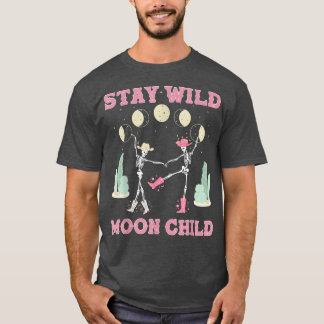 Camiseta Stay Wild Moon Child Witchy Skeletons Country West