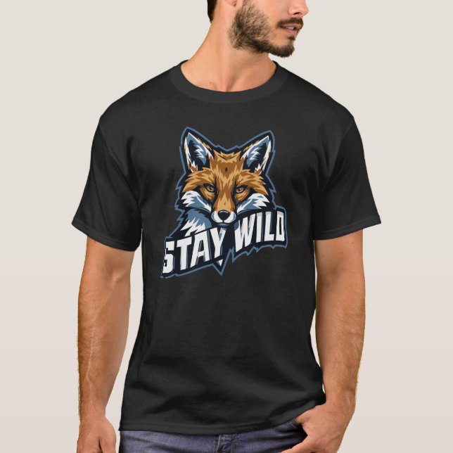 Camiseta STAY WILD – Natur & Abenteuer Motiv für Freigeiste (Anverso)