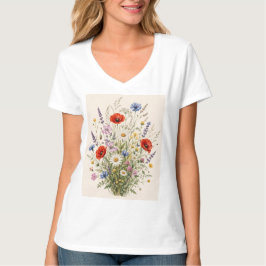 Camiseta Stay Wild | Vintage Wild Herbs Botanical Design