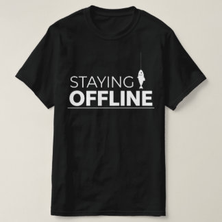 Camiseta STAYING OFFLINE Fish Icon Graphic for Anglers 