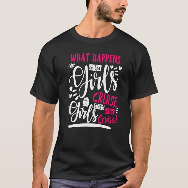 Camiseta Stays On The Cruise Idea For Women Cruise For Grou (Anverso)