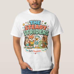 Camiseta Steady Striders Club de Corredores Divertidos Amig
