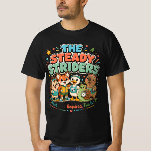 Camiseta Steady Striders Club de Corredores Divertidos Amig