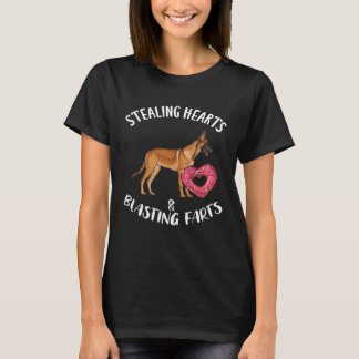 Camiseta Stealing Heart Blasting Farts Belgian Malinoi Vale