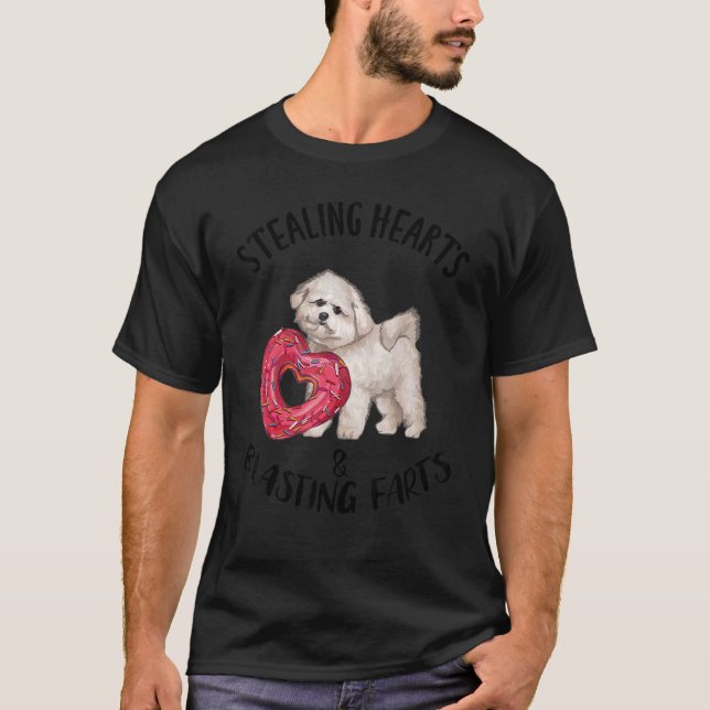 Camiseta Stealing Hearts Blasting Farts Bichons Frise Valen (Anverso)