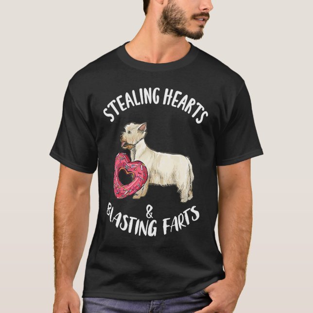 Camiseta Stealing Hearts Blasting Farts West Highland White (Anverso)