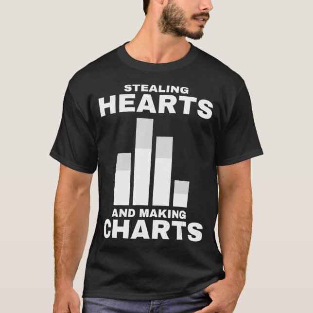Camiseta Stealing Hearts Statistics Shirt - Funny Data Anal (Anverso)