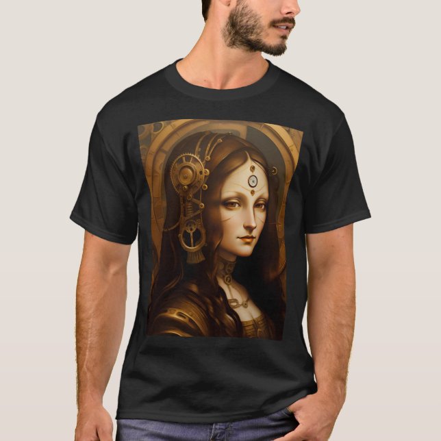 Camiseta Steam Punky Mona Lisa (Anverso)