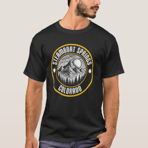 Camiseta Steamboat Springs Colorado USA Mountain Design