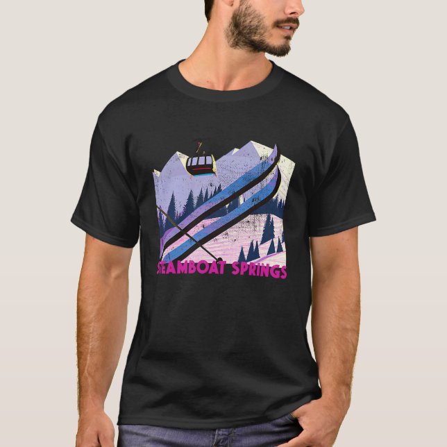 Camiseta Steamboat Springs Ski Vintage Style Steamboat Spri (Anverso)