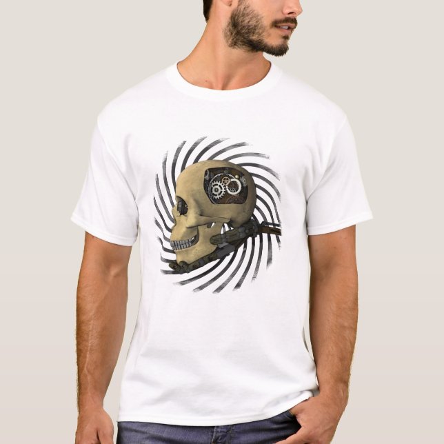 Camiseta Steampunk A.I. Skull (Anverso)