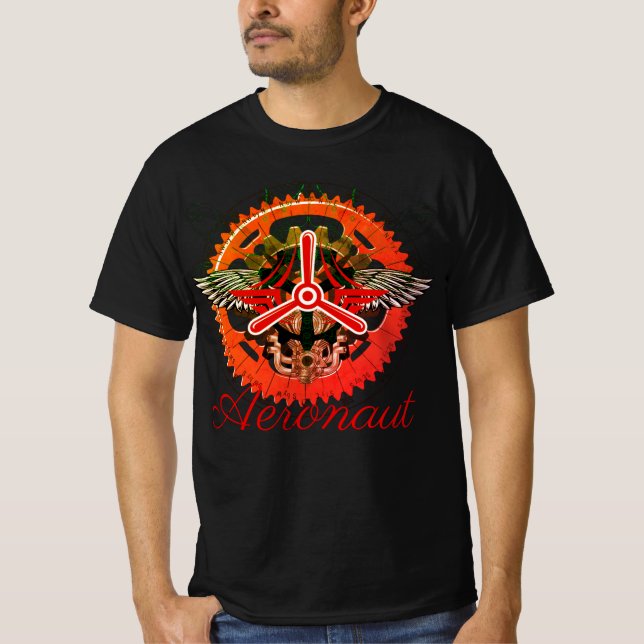 Camiseta Steampunk Aeronaut, Himmelsmechanik Ärmelloses Shi (Anverso)