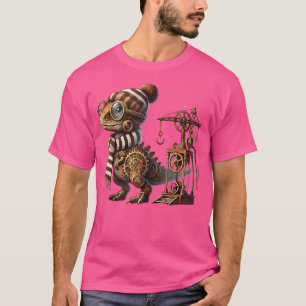 Camiseta Steampunk Baby Dragon Steampunk Animal Gear Art Te