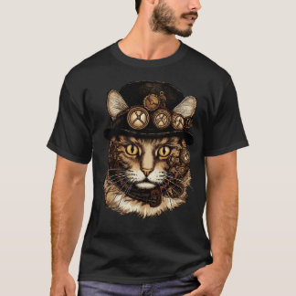 Camiseta Steampunk Cat 1