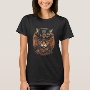 Camiseta Steampunk Cat Kitten Steam Punk Cat 7