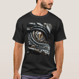Camiseta Steampunk Dragon Oye Closeup Ai Art