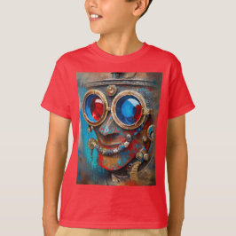 Camiseta Steampunk El retrato del hombre del estaño