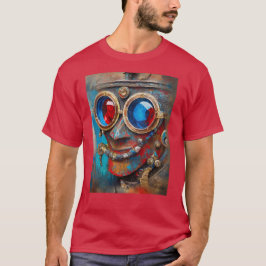 Camiseta Steampunk El retrato del hombre del estaño