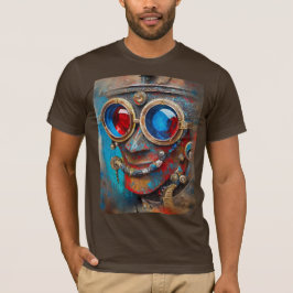 Camiseta Steampunk El retrato del hombre del estaño