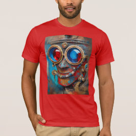 Camiseta Steampunk El retrato del hombre del estaño