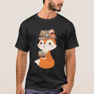 Camiseta Steampunk Fox Science Fiction Steam Powered Critte