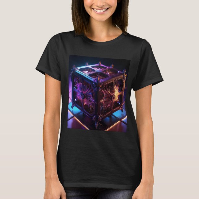 Camiseta Steampunk Fractal Reflective Music Box (Anverso)
