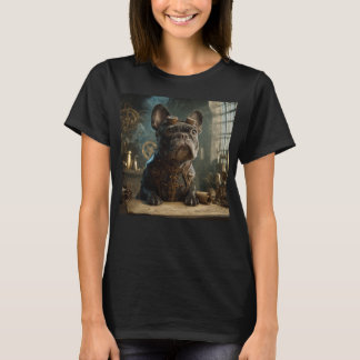 Camiseta Steampunk Frenchie (Edición 1) - Básica para Mujer