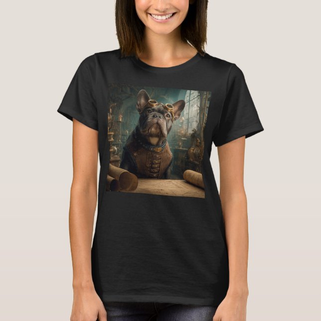Camiseta Steampunk Frenchie (Edition 2) - Women's Basic  (Anverso)