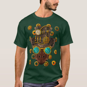 Camiseta Steampunk Giraffe Medieval Victorian Powed
