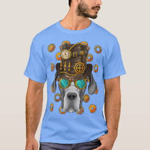 Camiseta Steampunk Great Dane Poder de vapor de estilo vict