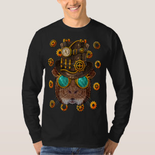 Camiseta Steampunk Guinea Cerdo Poder de vapor de estilo vi