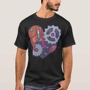 Camiseta Steampunk Heart VintageInspirado en la Entusia Ret