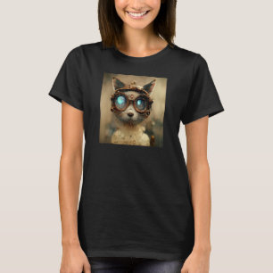 Camiseta Steampunk Kitty Cat Engineer