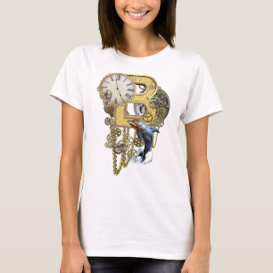 Camiseta Steampunk Letra de cumpleaños B