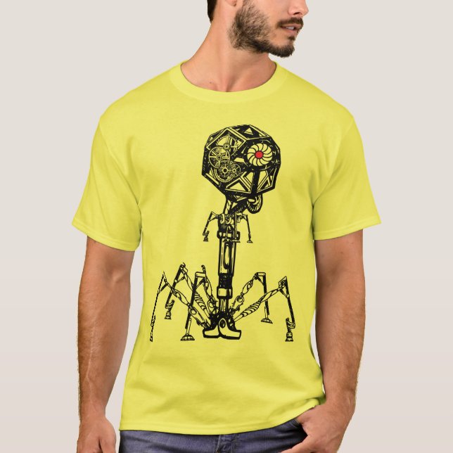 Camiseta Steampunk_Phage en color vivo (Anverso)