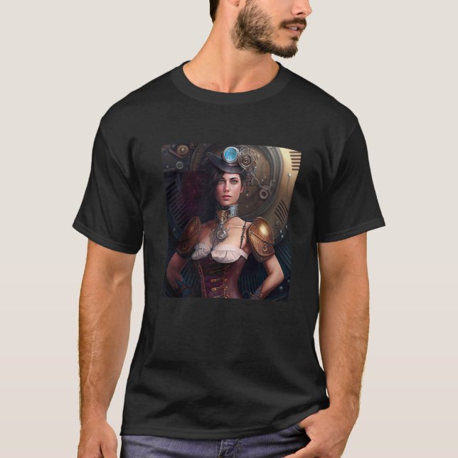 Camiseta Steampunk Sci Fi character  1 (Anverso)
