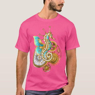 Camiseta Steampunk Seahorse Diseño Medieval Art Seahorse Lo