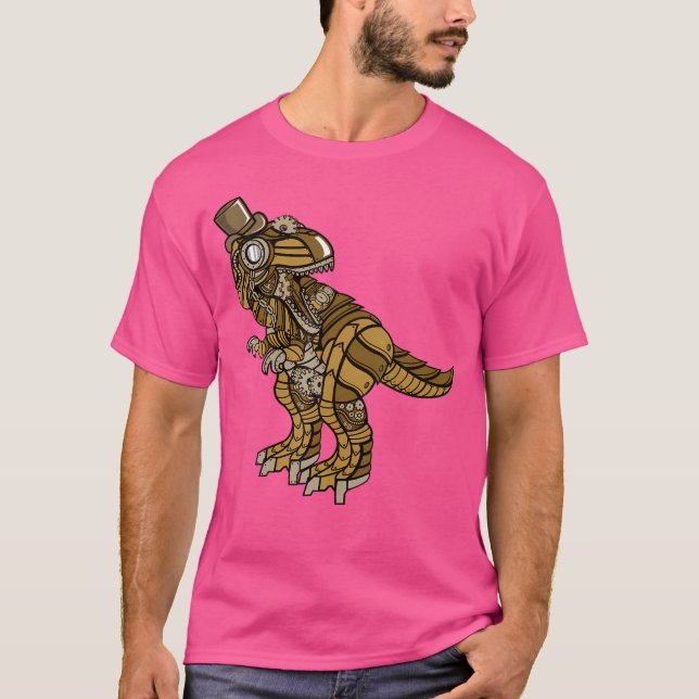 Camiseta Steampunk T-Rex (camiseta de dinosaurio) (Anverso)