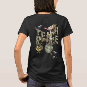 Camiseta Steampunk Teach peace