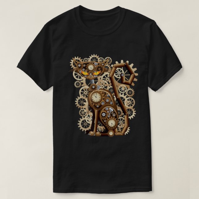 Camiseta Steampunk Vintage Clockwork (Diseño del anverso)