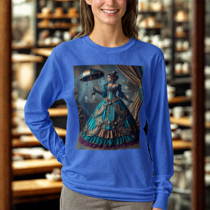 Camiseta Steampunk Vintage Lady Circus Performer