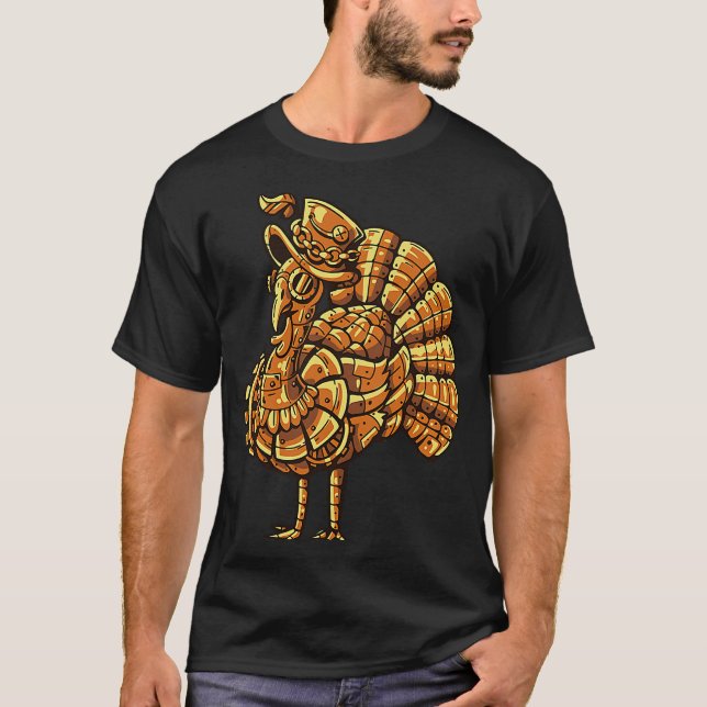 Camiseta Steampunk vintage peacock bird (Anverso)