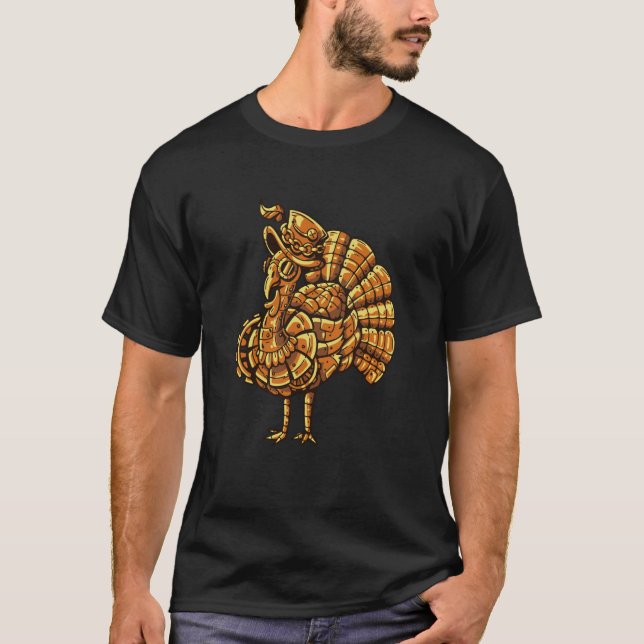 Camiseta Steampunk vintage peacock bird (Anverso)
