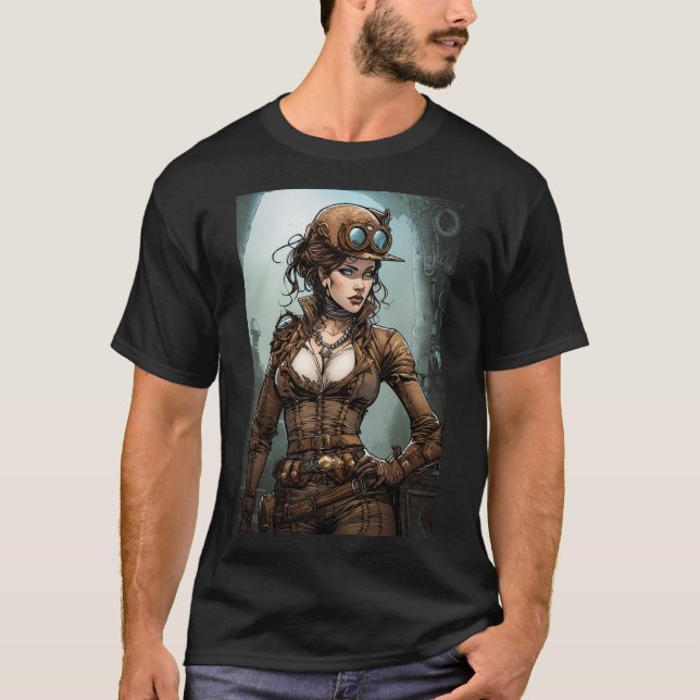 Camiseta Steampunk Woman (Anverso)